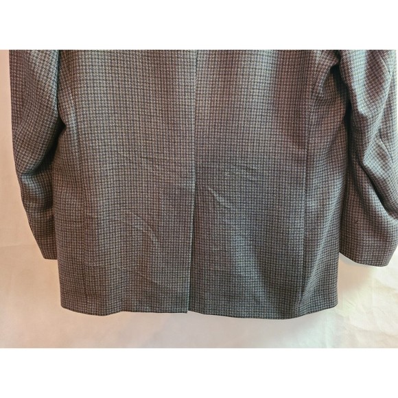 Austin Reed Men's (43R) Blue, Black, Olive Wool Sports Coat Jacket, Made in USA - Picture 7 of 16